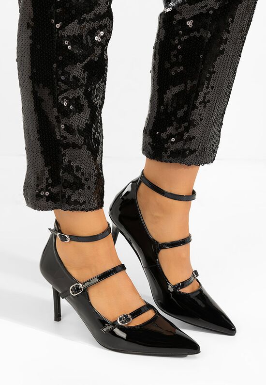 Γόβες στιλέτο Nonalisa μαύρα, Μέγεθος: 41- zapatos