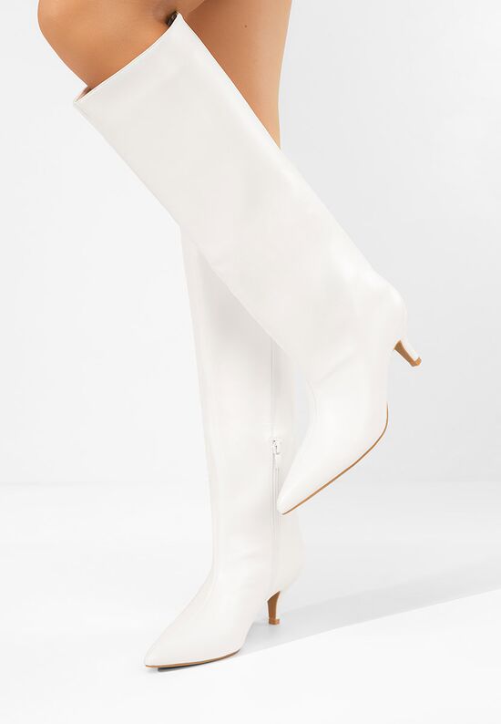 Γυναικείες μποτες Brelisa λευκά, Μέγεθος: 38- zapatos