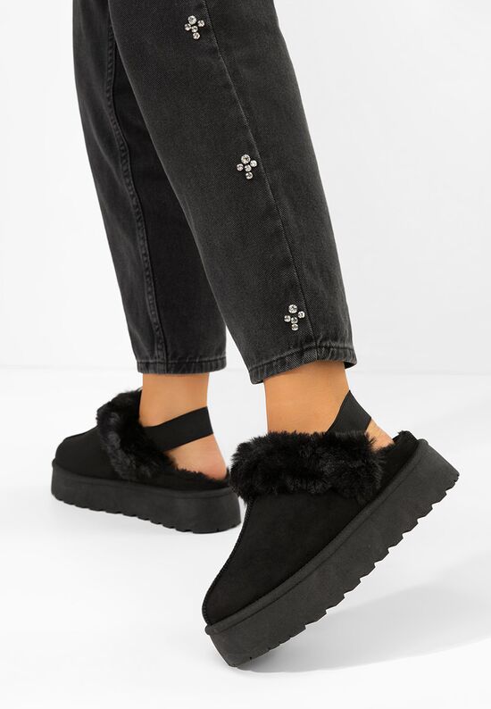 Μαύρα mules με πλατφόρμα Edden, Μέγεθος: 40- zapatos