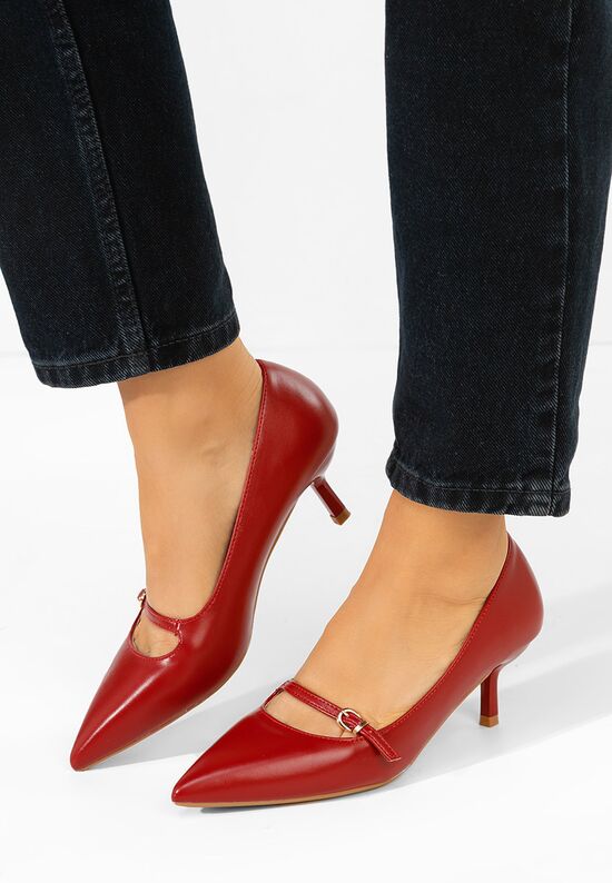 Γόβες στιλέτο Rilora κοκκινο, Μέγεθος: 36- zapatos