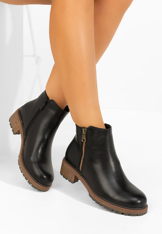 Γυναικεία μποτάκια Mariela Μαύρα, Μέγεθος: 37- zapatos