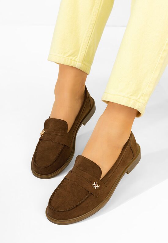 Μοκασίνια γυναικεια Tisera καφε, Μέγεθος: 39- zapatos