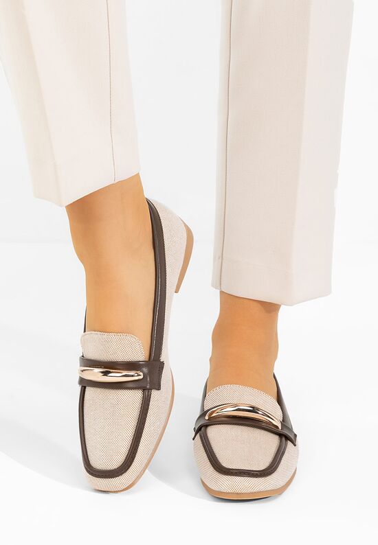 Μοκασίνια γυναικεια Meliania μπεζ, Μέγεθος: 36- zapatos