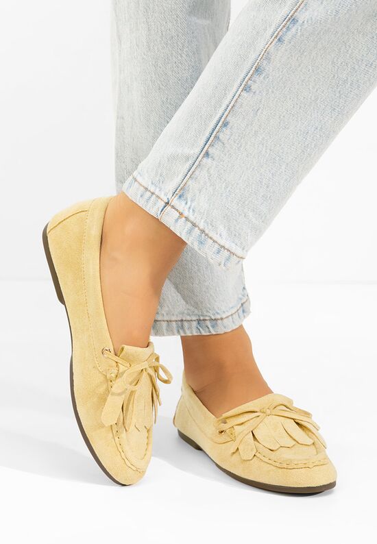 Μοκασίνια γυναικεια Calistia Κιντρινο, Μέγεθος: 37- zapatos