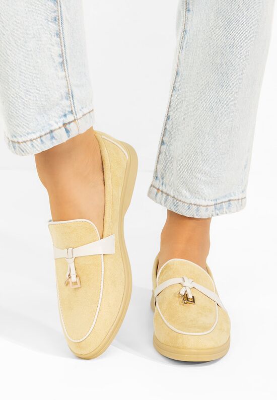 Μοκασίνια γυναικεια Raquella Κιντρινο, Μέγεθος: 37- zapatos