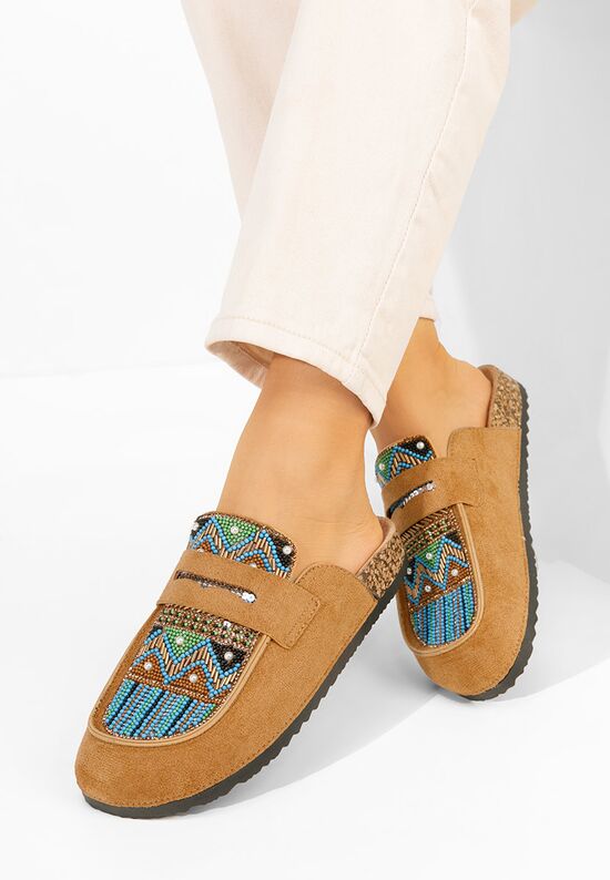 Mules γυναικεια Marlie V2 ταμπά, Μέγεθος: 39- zapatos