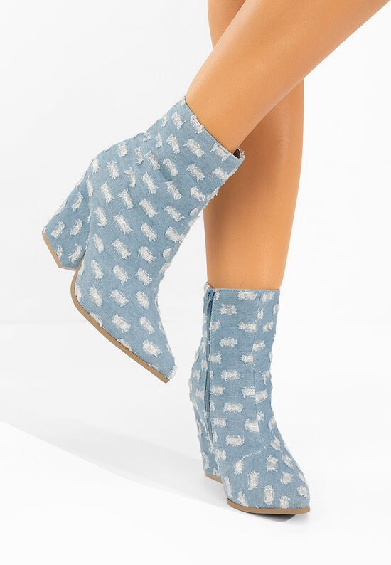 Γυναικεία Μποτάκια Cowboy Lariza V2 Τζιν, Μέγεθος: 39- zapatos