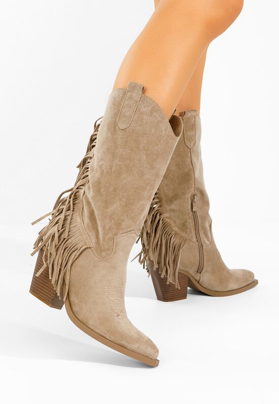 Καουμπόικες Μπότες Givora χακι, Μέγεθος: 38- zapatos