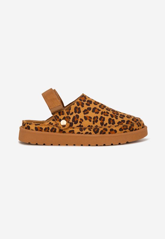 Mules γυναικεια Simiona λεοπαρ, Μέγεθος: 38- zapatos