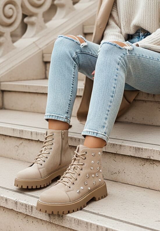 Αρβυλάκια γυναικεία Stelyana μπεζ, Μέγεθος: 38- zapatos