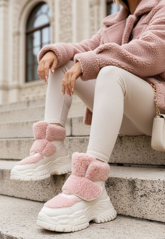 Χειμερινά sneakers γυναικεια Comino V2 λευκά, Μέγεθος: 39- zapatos