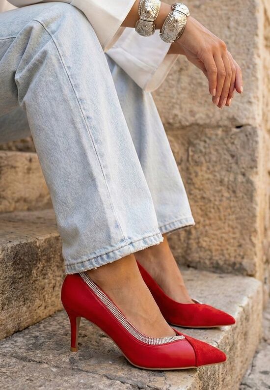 Γόβες στιλέτο Hassie κοκκινο, Μέγεθος: 37- zapatos