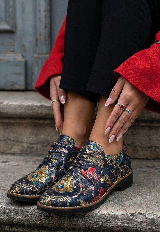 Oxford δερμάτινα γυναικεια Otivera πολυχρωμο, Μέγεθος: 39- zapatos