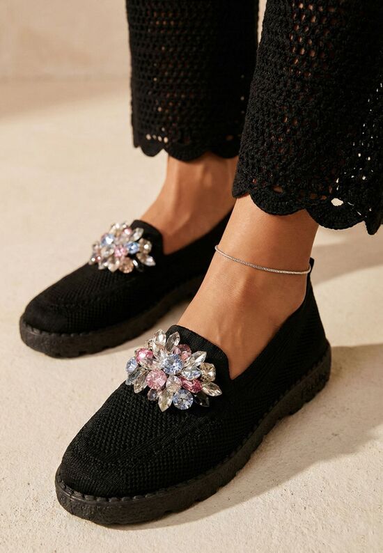 μοκασινια καλοκαιρινα Quara μαύρα, Μέγεθος: 38- zapatos