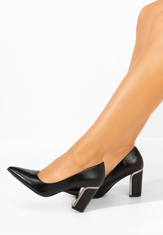 Γοβες Geoana μαύρα, Μέγεθος: 39- zapatos