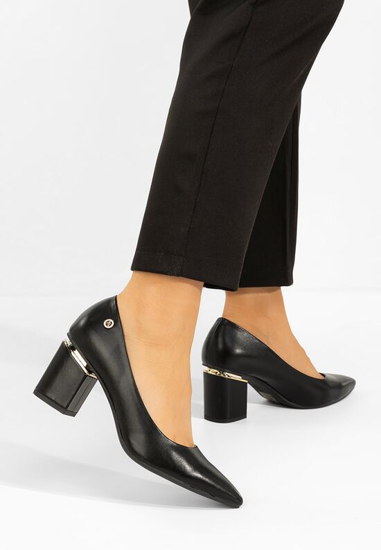 Γοβες Cezaria μαύρα, Μέγεθος: 38- zapatos