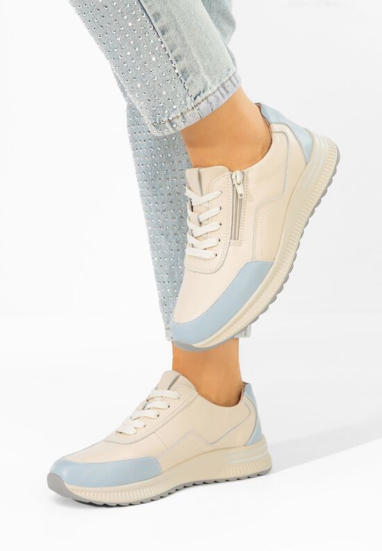 Sneakers γυναικεια Brella μπεζ, Μέγεθος: 41- zapatos