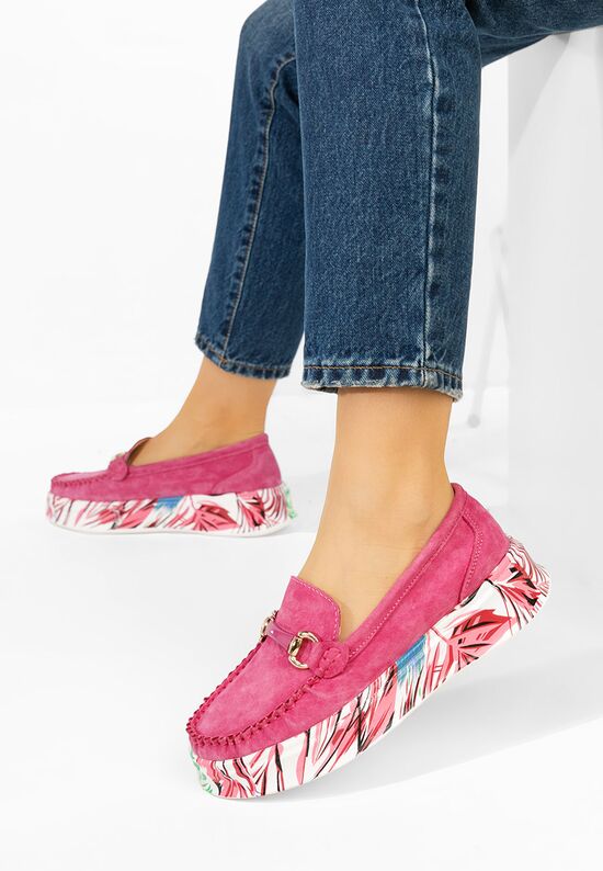 Μοκασίνια γυναικεια δερματινα Tanielia φούξια, Μέγεθος: 39- zapatos