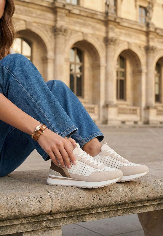 Sneakers γυναικεια Zenada μπεζ, Μέγεθος: 39- zapatos