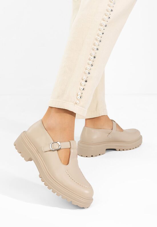 Casual παπουτσια γυναικεια Lorinna μπεζ, Μέγεθος: 38- zapatos