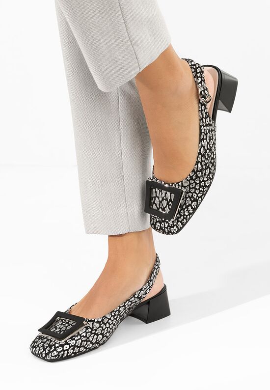 Μαύρες γόβες slingback Belindia, Μέγεθος: 36- zapatos