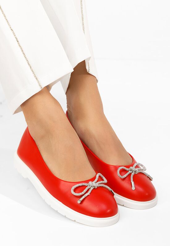 Γυναικείες μπαλαρίνες Simonna Πορτοκαλι, Μέγεθος: 38- zapatos