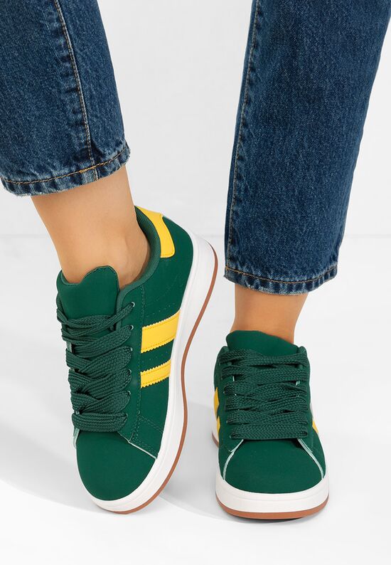 Sneakers γυναικεια Antoneta πρασινο, Μέγεθος: 39- zapatos