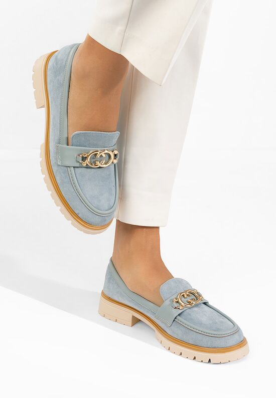 Μοκασίνια  γυναικεια Lenisia μπλε, Μέγεθος: 40- zapatos