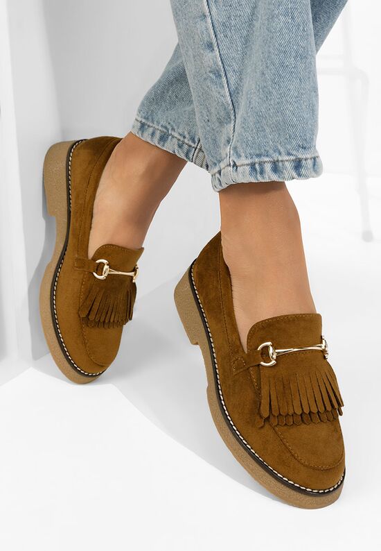 Μοκασίνια γυναικεια Kemily V2 καφε, Μέγεθος: 38- zapatos