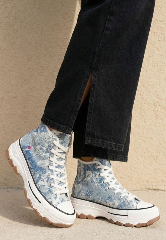 Γυναικεία sneakers αστραγάλο Jadoris μπλε, Μέγεθος: 37- zapatos