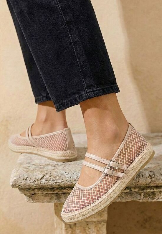 Εσπαντρίγιεσ χαμηλεσ Nikia μπεζ, Μέγεθος: 40- zapatos