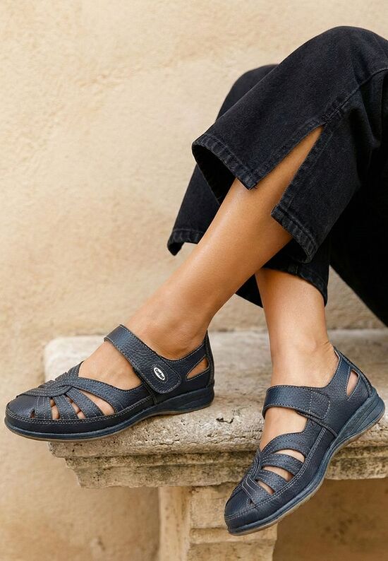 Δερμάτινες μπαλαρίνες Parina μπλε, Μέγεθος: 37- zapatos