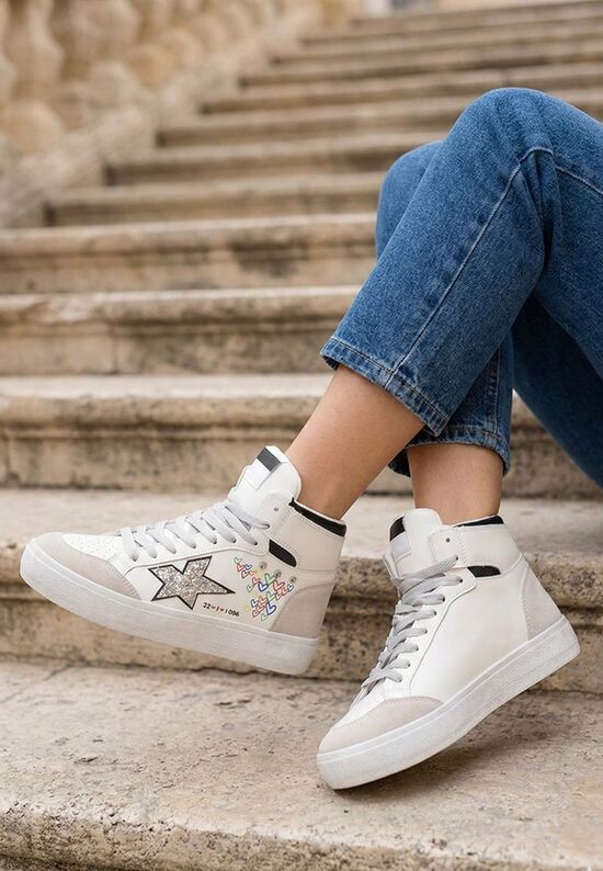 Sneakers αστραγαλου γυναικεια Morella λευκά, Μέγεθος: 36- zapatos