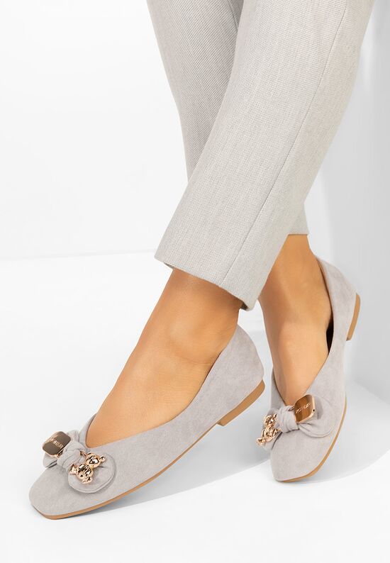 Γυναικείες μπαλαρίνες Bethania γκρι, Μέγεθος: 36- zapatos