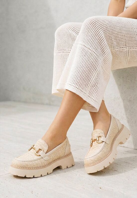 Μοκασίνια γυναικεια δερματινα Yolandia μπεζ, Μέγεθος: 38- zapatos