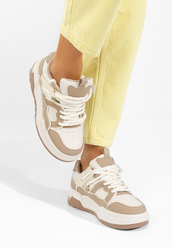 Sneakers με πλατφόρμα Cinzela χακι, Μέγεθος: 41- zapatos