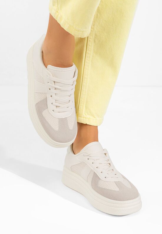 Sneakers με πλατφόρμα Serinia μπεζ, Μέγεθος: 39- zapatos
