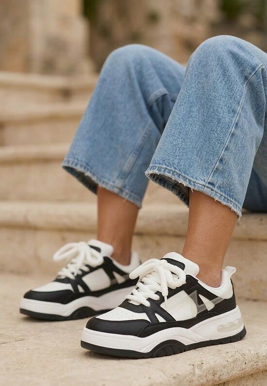 Sneakers με πλατφόρμα Taniela μαύρα, Μέγεθος: 38- zapatos