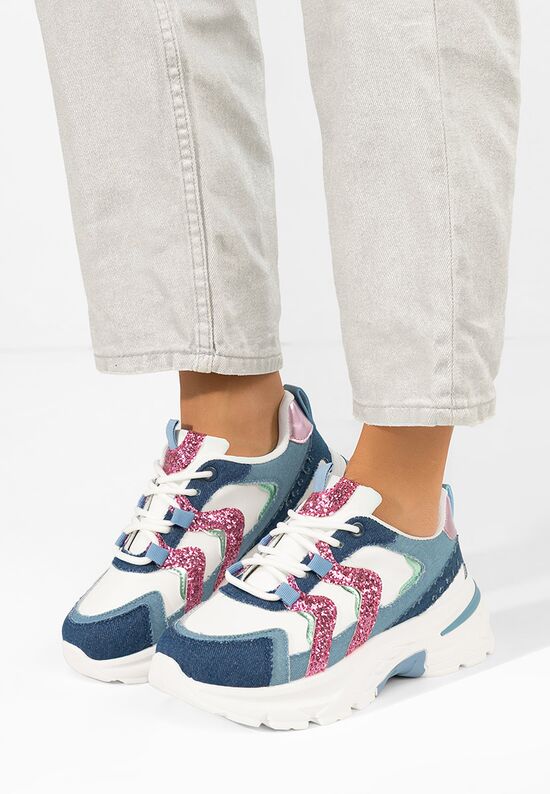 Sneakers με πλατφόρμα Odinea Τζιν, Μέγεθος: 39- zapatos