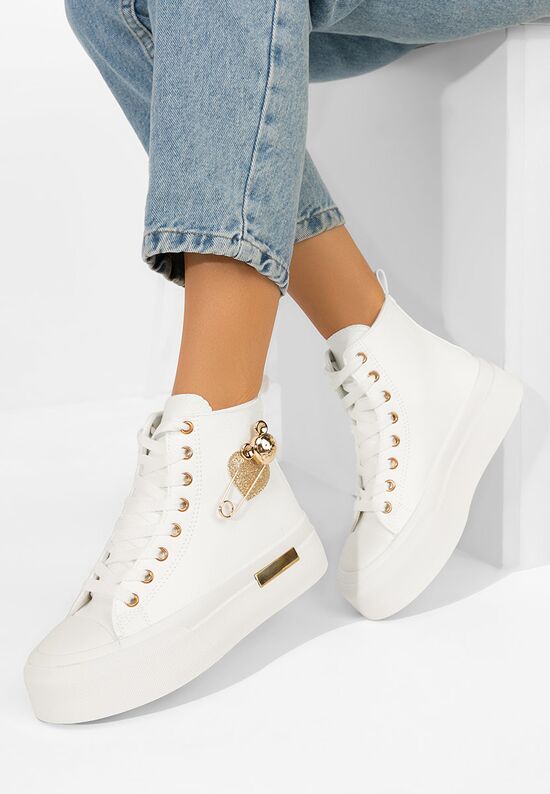 Γυναικεία sneakers αστραγάλο Irlanda λευκά, Μέγεθος: 40- zapatos