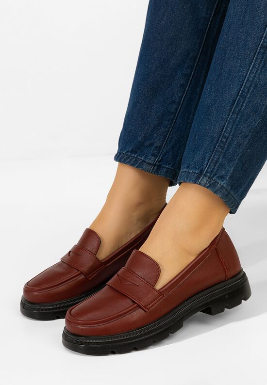 Μοκασίνια γυναικεια Danielia μπορντό, Μέγεθος: 40- zapatos