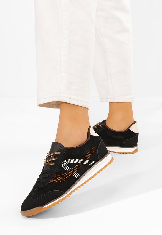 Sneakers γυναικεια Sirimia μαύρα, Μέγεθος: 39- zapatos