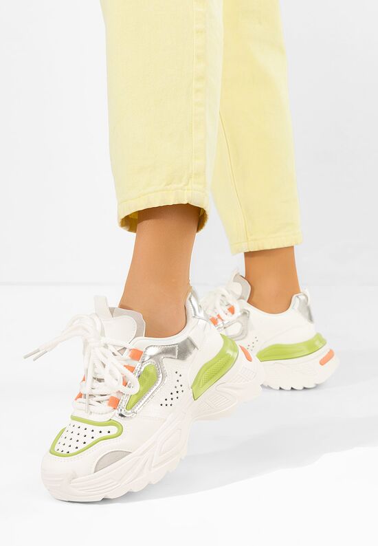 Sneakers με πλατφόρμα Dorathy V3 λευκά, Μέγεθος: 41- zapatos