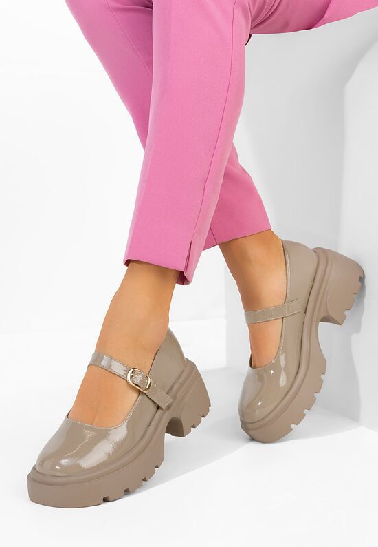 Πλατφόρμες γυναικεία Maliana χακι, Μέγεθος: 36- zapatos