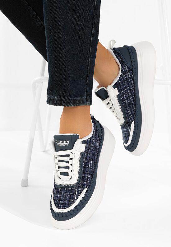 Sneakers γυναικεια δερματινα Elvia Νειβι, Μέγεθος: 41- zapatos