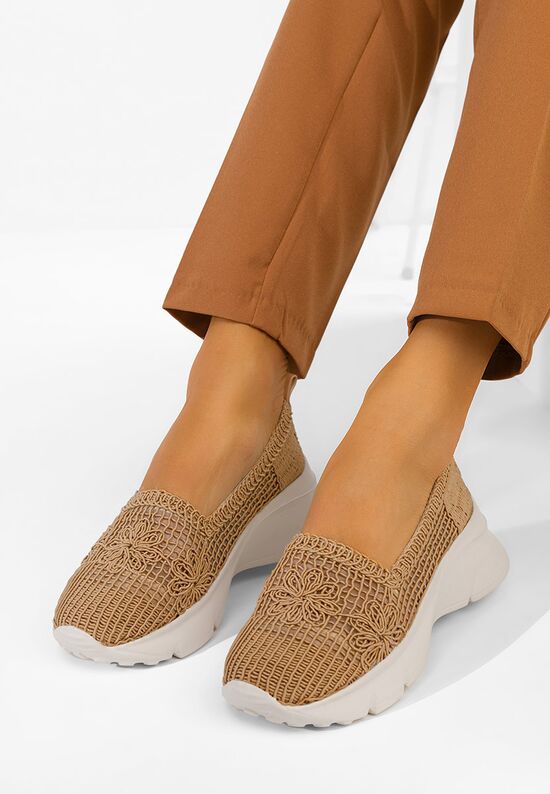 Μοκασίνια γυναικεια Offelia χακι, Μέγεθος: 38- zapatos
