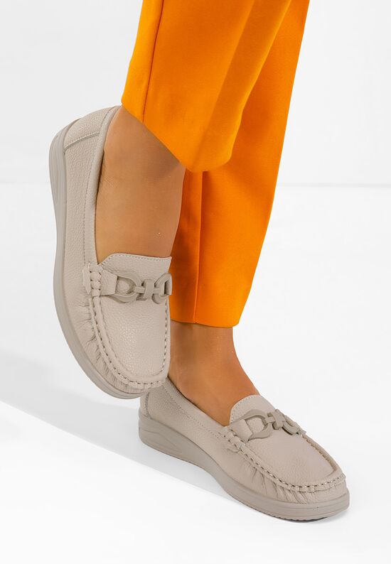 Μοκασίνια γυναικεια Cristiena χακι, Μέγεθος: 36- zapatos