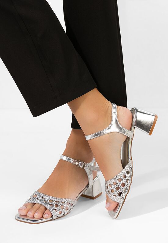 Πέδιλα με χοντρο τακουνι Gentalya ασιμι, Μέγεθος: 41- zapatos