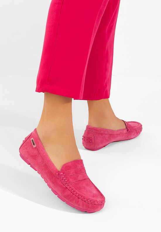 Μοκασίνια γυναικεια δερματινα Dionesia φούξια, Μέγεθος: 41- zapatos