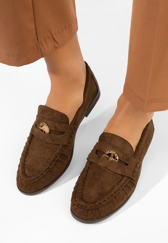 Μοκασίνια  γυναικεια Henaria καφε, Μέγεθος: 38- zapatos